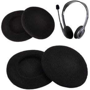 4Pcs 55mm/2.2" Replacement Foam Ear Pud Earpads Sponge Cushion Applicable for Headphones Most Standard Size Office Telephone Headsets H251 H251N H261N H351 H361
