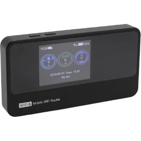 5G Network Mobile Hotspot, Local and International Coverage Router, 2.5 Screen, 16 Connected Devices, 10000mAh Power Bank, Portable Network Router with SIM Card Slot for Travel