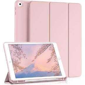 Case for iPad 6th/ 5th Generation 2018/2017, Case for iPad 6/ iPad 5 Gen Case 9.7 inch, Soft Silicone Protective Case, Auto Sleep/Wake, Pink