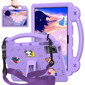 for Lenovo Tab M11 Case Kids, EVA Shockproof Cover Case with Strap Stand Handle for Lenovo M11 Tablet Case 11'', Purple