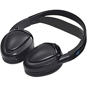 Audiovox Dual Channel Wireless Fold-Flat Headphones with Batteries