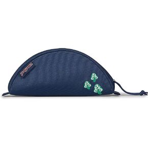 JanSport Luna Blue Compact Minimalist Semicircular Pouch