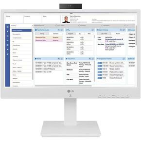 LG 24'' FHD All-in-One Non OS Thin Client for Healthcare with Intel Pentium Processor, Dual-Band RFID, Webcam & Mic