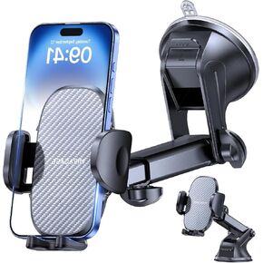 Miracase Phone Holders for Your Car, [Thick Case & Heavy Phone Friendly] Hands Free Cell Phone Car Mount, Car Phone Holder Dashboard Windshield Fit for All Smartphones