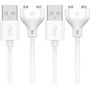 2.6Ft Magnetic USB DC Charger Cable Replacement Charging Cord (7mm(0.27in)) 2Pack
