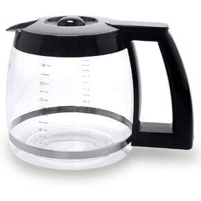 Upgraded 14-Cup Glass Replacement Coffee Carafe Compatible with Cuisinart Coffee Maker Models DCC-2200, DCC-2600, DCC-2800, DCC-3200, and DCC-3200P1