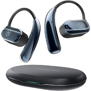 Open Ear Headphones Wireless Bluetooth OWS Hanging Earphones Ultra Open Earbuds with Mic, Noise Call, IPX5 Water-Resistant, Air Conduction Wireless Headset for Running, Cycling, Driving