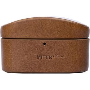 MITER CASE for Sony WF-1000XM5 Earphone, Handmade case Cover Made with Italian Buttero Leather for WF1000XM5 (Tan)