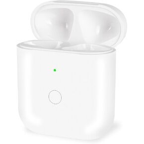 Replacement Wireless Charging Case Compatible with Airpods 1st 2nd Generation,Charger Case with Bluetooth Pairing Sync Button and Built in 700mAh Battery,No Earbuds