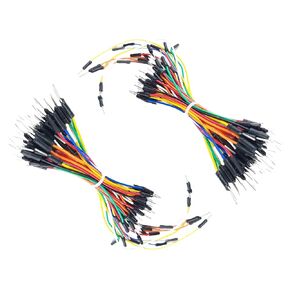 Jumper Wires Male-to-Male, Round-Head, 2 Sets, 130 Pieces, for Arduino, ESP32, ESP8266, Raspberry Pi