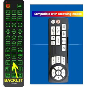 Replacement Remote Control for Honda Odyssey Touring Rear Entertainment DVD 39560TK8A11 39560-TK8-A11 2011 2012 2013 2014 2015 2016