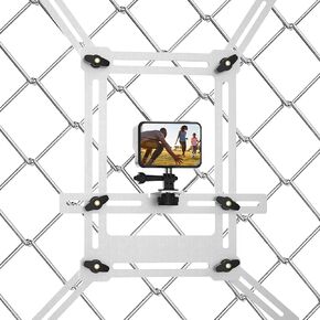 Adjustable 360° Fence Mount for GoPro & Smartphones – Universal Camera Mount for Chain Link Fences, Compatible with iPhone, Action Cameras – Perfect for Baseball, Soccer, Basketball Games Recording