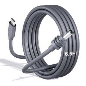 Starlink Mini Cable, 6.5FT/2M Starlink Mini USB C to DC Power Cable, 100W Input USB Type C to DC Cable, DC Power Cable Direct to USB-C for Starlink Mini Work with 100W+ PD Source Waterproof