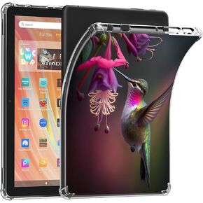 Case for 11.8" Remarkable Paper Pro Tablet 2024 Released- Clear Slim Lightweight Soft Flexible TPU Bumper Cushioning Protection Shell Cover Case for Remarkable Pro,Hummingbird Pink Cherry