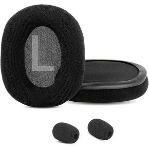 Compatible with Creative Sound Blaster Tactic 3D Rage Wireless V2.0 Headset Ear Pads Replacement with Warm Softer Fabric and High Density Foam