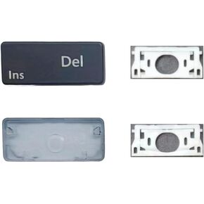 Replacement Del/Ins Keycap Keys and Hinges Compatible for Surface Laptop 3/4/5 13.5/15inch 1867 1868 1872 1873 1950 1951 1952 1953 Keyboard Del/Ins Key Cap (Black)