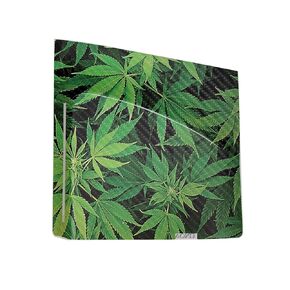 Carbon Fiber Gaming Skin Compatible with Sony Disc Drive for PS5 Digital Edition Consoles - Weed - Premium 3M Vinyl Protective Wrap Decal Cover - Easy to Apply | Crafted in The USA by MightySkins