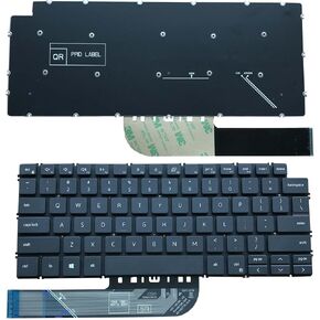 Keyboard go go go US Layout Laptop Keyboard for Dell inspiron 13 5301 5390 5391 7306 7390 7391, inspiron 14 5405 5406 5490 5493 5498 7405 7409 7490 7491 Gray Frameless no Backlight