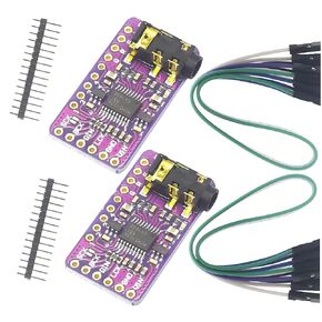2Pcs PCM5102 I2S IIS DAC Decoder Module Lossless Digital Audio Stereo Digital to Analog Converter Compatible with for Arduino Raspberry Pi