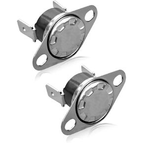 Thermal Fuse Replace KSD201 Fit for GE Microwave Oven Water Heater Thermostat, 120°C Temperature Control Switch, 250V 10A High Temperature Limit Switch, 2Pcs
