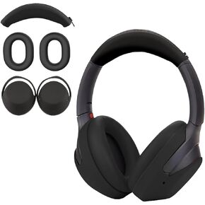 WH-1000XM4 3 Set Case Cover for Sony WH-1000XM3 Headphones,1000XM4 EarPad Cover/Ear Cover/Headband Cover/Headband Cushion Protector,Sweat Proof Soft Silicone Headphones Accessories（Black）