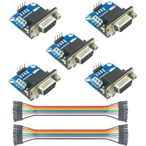 5Pcs RS232 to TTL Converter Serial Module Female MAX3232 Chip Serial Port Board