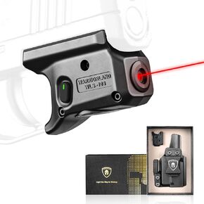 WARRIORLAND Red Laser Sight and Holster Fit for Sig P365 / P365X/ P365XL - Compact Lightweight Light with Battery Indicator, Includes Custom Right-Hand IWB Concealed Carry Kydex Holster, WLS-103-H