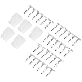 Zerone 6 Pin Power Socket Cable Connector Plug for Yaesu Short Wave FT-897D FT-857D ICOM IC-725A - 5 PCS