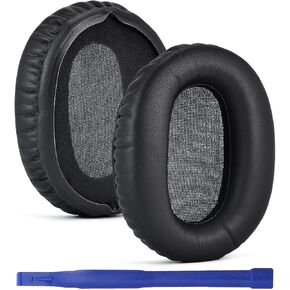 CH710N/WH-CH700N Replacement Ear Pads Protein Leather Suitable for WH-CH720N, WH-CH710N, WH-CH700N, WH-XB900N, WH-RF400, MDR-10R Headphones, Sound Isolating Foam Ear Pads (Black)