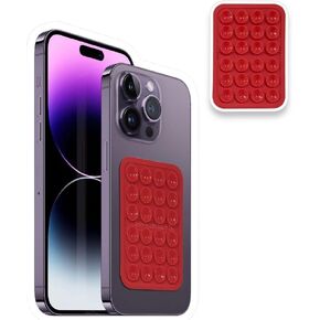 GRIPPY GORRILLY| Silicone Suction Phone case Mount| Compatible for All Phones| Hands Free Mobile Accessory Selfie and Video Recording Approved (Strawberry)