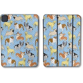 جلد ألياف الكربون متوافق مع Apple Smart Folio لـ iPad Pro مقاس 11 بوصة (M4) 2024 - Puppy Party - غطاء ملصق واقي فينيل 3M Premium 3M - يسهل تطبيقه | مصنوع في الولايات المتحدة الأمريكية من قبل Mayyskins