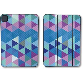 Carbon Fiber Skin Compatible with Apple Smart Folio for iPad Pro 11-inch (M4) 2024 - Purple Kaleidoscope - 3M Vinyl Protective Decal Cover - Easy to Apply | Crafted in The USA by MightySkins