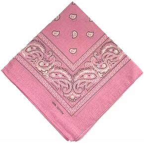 Bandana Scarf for Men Women I Cotton Square Paisley Print Bandanas Face Mask I Neck Head wear Scarfs