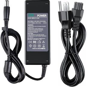 DTK 19V 4.74A 90W for HP Ac Adapter Laptop Computer Charger Notebook PC Power Cord Supply Source Plug 384021-001 (Compatible 18.5V 3.5A 65W) Connector Size: 7.4x5.0mm with pin