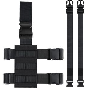 Saintrygo 1 Pack Tactical Drop Leg Holster Nylon Tactical Drop Leg Platform Adjustable Module Bag for Hunting