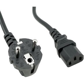 (EU) European Power Cord (CEE 7/7 to IEC320 C13) Compatible with Most PCs, Monitors, scanners, Printers 6-Feet (EU European)