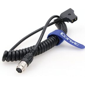 Eonvic Cables- B4 2/3" D-Tap to Hirose 12Pin Power Cable for Fujinon, Nikon, Canon Angenieux (Dtap to Hirose 12pin Cable)