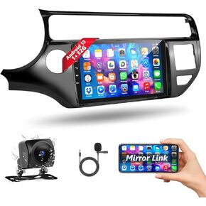 Podofo [1+32G] Android 13 Car Stereo for KIA Rio 2015 2016 2017 2018,9 Inch Touchscreen for KIA Rio Radio Receiver with GPS Navigation/Mirror Link/WiFi/SWC/USB/FM/RDS +Microphone+ AHD Backup Camera