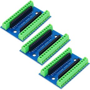 3pcs Nano V3.0 Controller Terminal Adapter Expansion Board Nano IO Shield V1.O Simple Extension Board for Arduino Nano ATMEGA328P