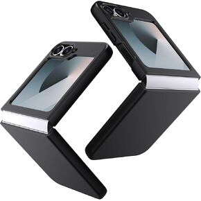 Compatible with Samsung Galaxy Z Flip 6 Case,[Anti-Drop] [Anti-Scratch] Slim Thin Hard PC Full-Body Protective Case,Shockproof & Non-Slip Phone Cover for Galaxy Z Flip 6, Black