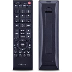 PZL CT-RC1US-16 استبدال التحكم عن بُعد ملاءمة لـ Toshiba HDTV LED TV 32L220U 49L420U 50L420U 55L310U 65L350L 28L110U 43L420U 49L310U 32L110U 65L350U 40L310U 43L310U in Kuwait