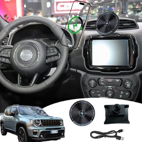 for Jeep Renegade Phone Mount 15W Fast Wireless Charger for Jeep Renegade 2015-present
