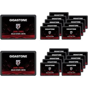 GIGASTONE SATA SSD 128GB (20-Pack) 2.5 inch SSD 520MB/s Upgrade Laptop PC Memory and Storage PS4 HDD Replacement 2.5" Internal Solid State Hard Drives SATA III SLC Cache 3D NAND Game Turbo Performance