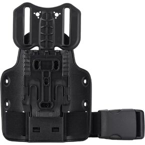 Drop Flex Adapter with Drop Leg Holster Platform and Leg Shroud Assembly QLS 19 and QLS 22 Polymer, for Quick Locking System Kit