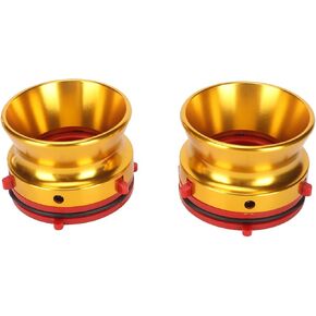 1 Pair Nab Hub Adapters, 10 Inch Opener Universal Nab Hub Adapter, Nab Hub Reel Recorder Fittings, Loading Device for Rev Ox Akai Teac (Gold)