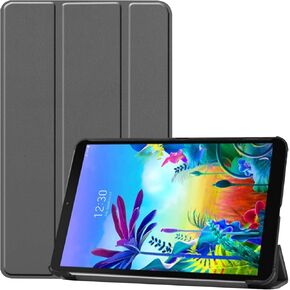 Gylint for LG G Pad 5 10.1 Case, Smart Case Trifold Stand Slim Lightweight Case Cover for LG G Pad 5 10.1 Inches Tablet 2019 Release, Model:LM-T600L, T600L Gray