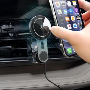BEHAVE Fit for Toyota Higlander Wireless Car Mount Charger,Magnetic Phone Holder for Higlander 2020-2024,15W Fast Wireless Charging Fit for iPhone 15 14 13 Magsafe Case,Android Phones