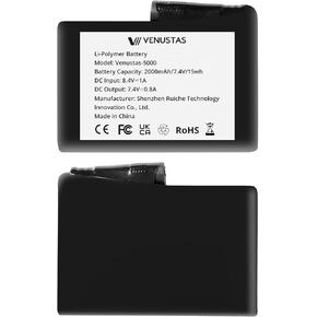 Venustas 7.4v 2000mah li-polymer بطاريات قابلة لإعادة الشحن للقفازات الساخنة والجوارب الساخنة