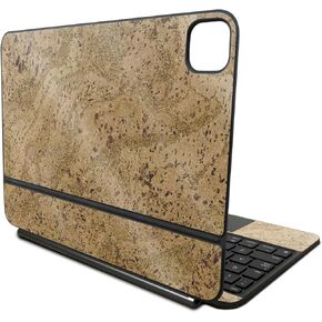 Glossy Glitter Skin Compatible with Apple Magic Keyboard for iPad Pro 11‑inch (M4) 2024 - Cork - Premium 3M Vinyl Protective Wrap Decal Cover - Easy to Apply | Crafted in The USA by MightySkins