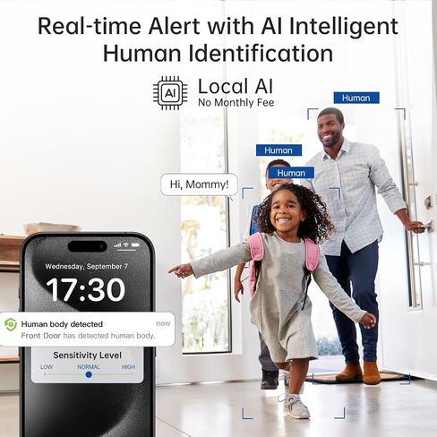 كاميرا Symynelec داخلية للأمن المنزلي: 2.4G WIFI WiFi Monitor مع تطبيق الهاتف - 3K كاميرا فيديو ذكية للغرفة - مراقبة Dog Dog Pet in Kuwait